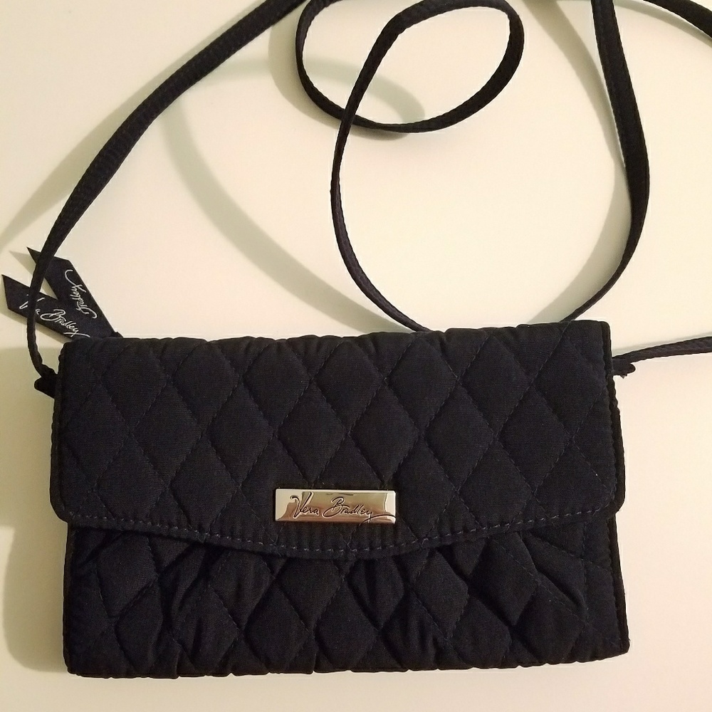 NWT Vera Bradley Navy Strap Wallet